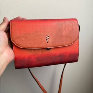 Simply Vera Vera Wang Red and Orange Crossbody Bag